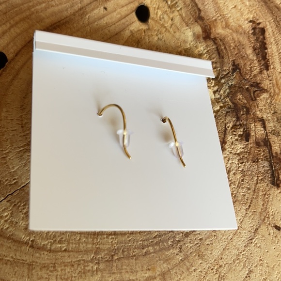 NWT Tory Burch golden drop earrings - Picture 3 of 3